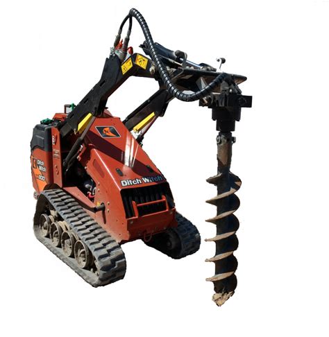 skid steer with auger rental near me|12 inch auger for rent.